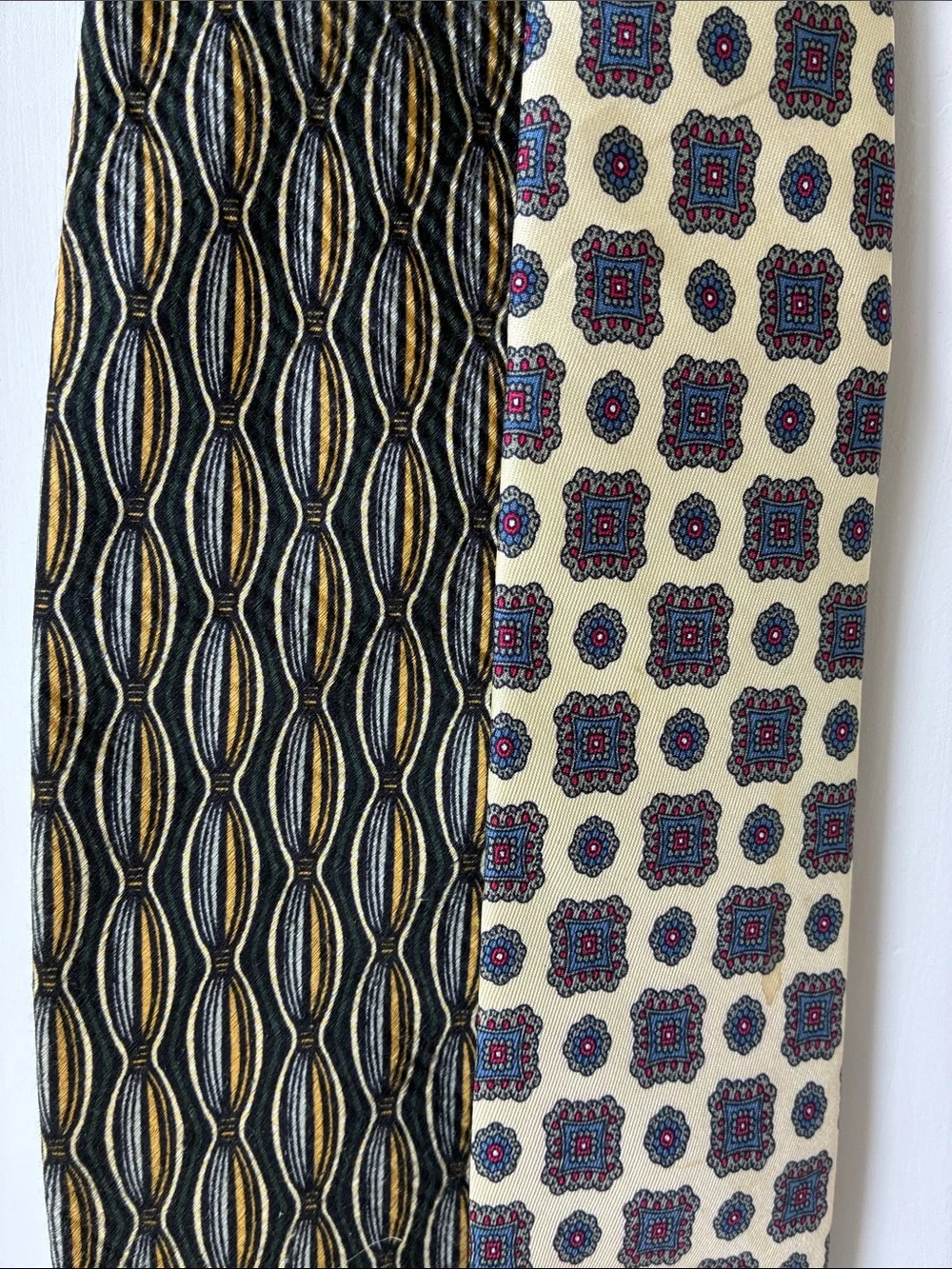 BUNDLE Liberty of London/Bugatchi Ties Patterned Silk Tie - Beige & Brown